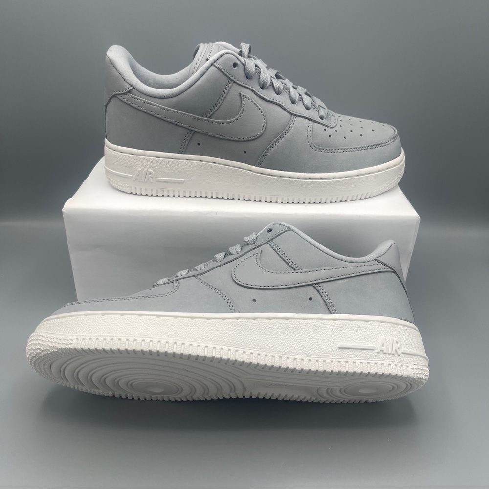 Nike Wmns Air Force 1 Premium AF1 PRM MF Wolf Grey White/ Size 7.5 - Picture 12 of 13